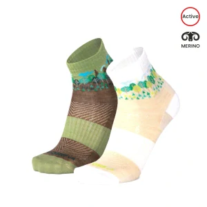 ORLIK FOREST kotníkové veselé merino ponožky Moose