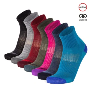 ORLIK ONE jednobarevné kotníkové merino ponožky Moose