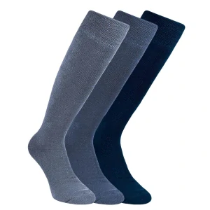 Pánské pohodlné hladké bavlněné podkolenky RS