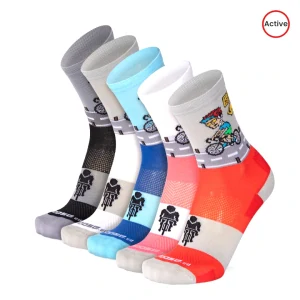 SMILE15 RIDE veselé sportovní ponožky Moose