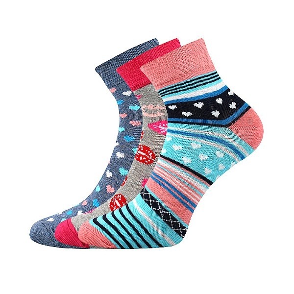 JANA dámské barevné ponožky - MIX 51