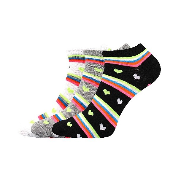 PIKI nízké barevné ponožky Boma - MIX 60