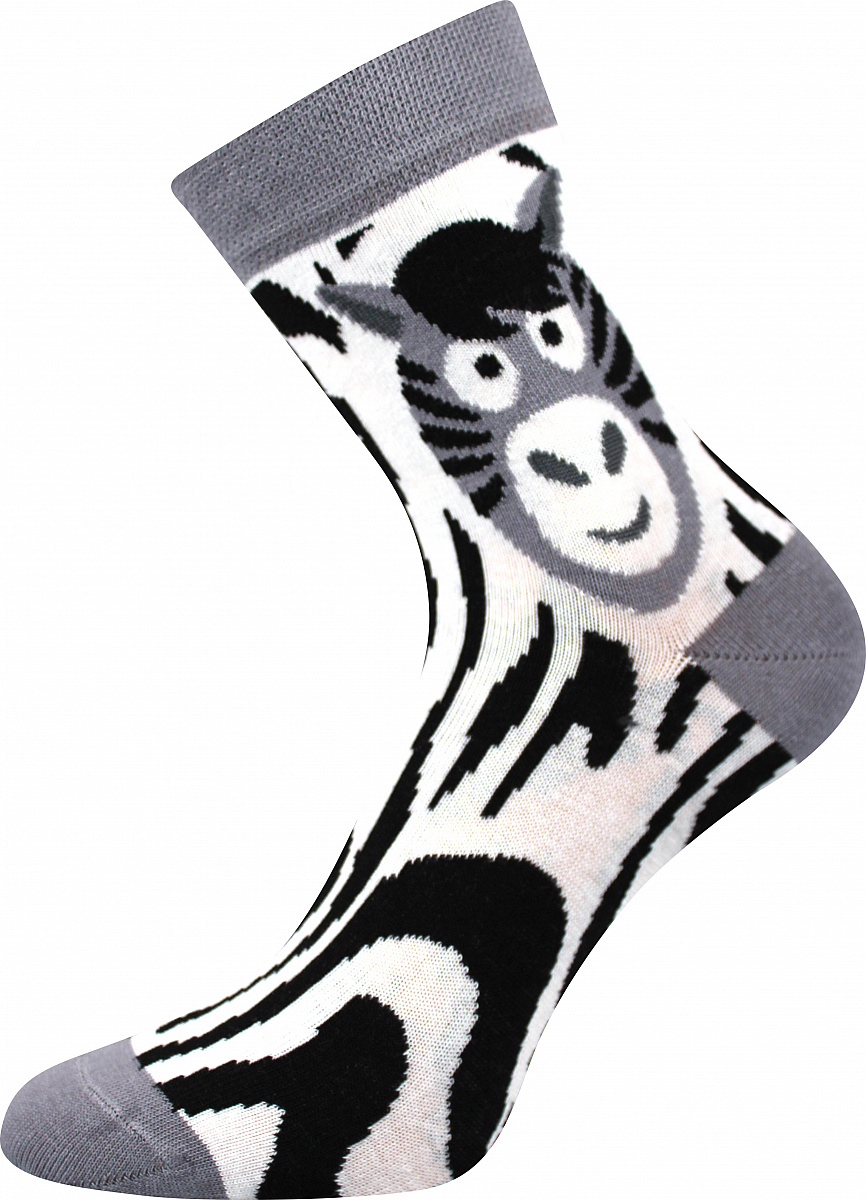 XANTIPA dámské barevné ponožky - ZEBRA mix 62
