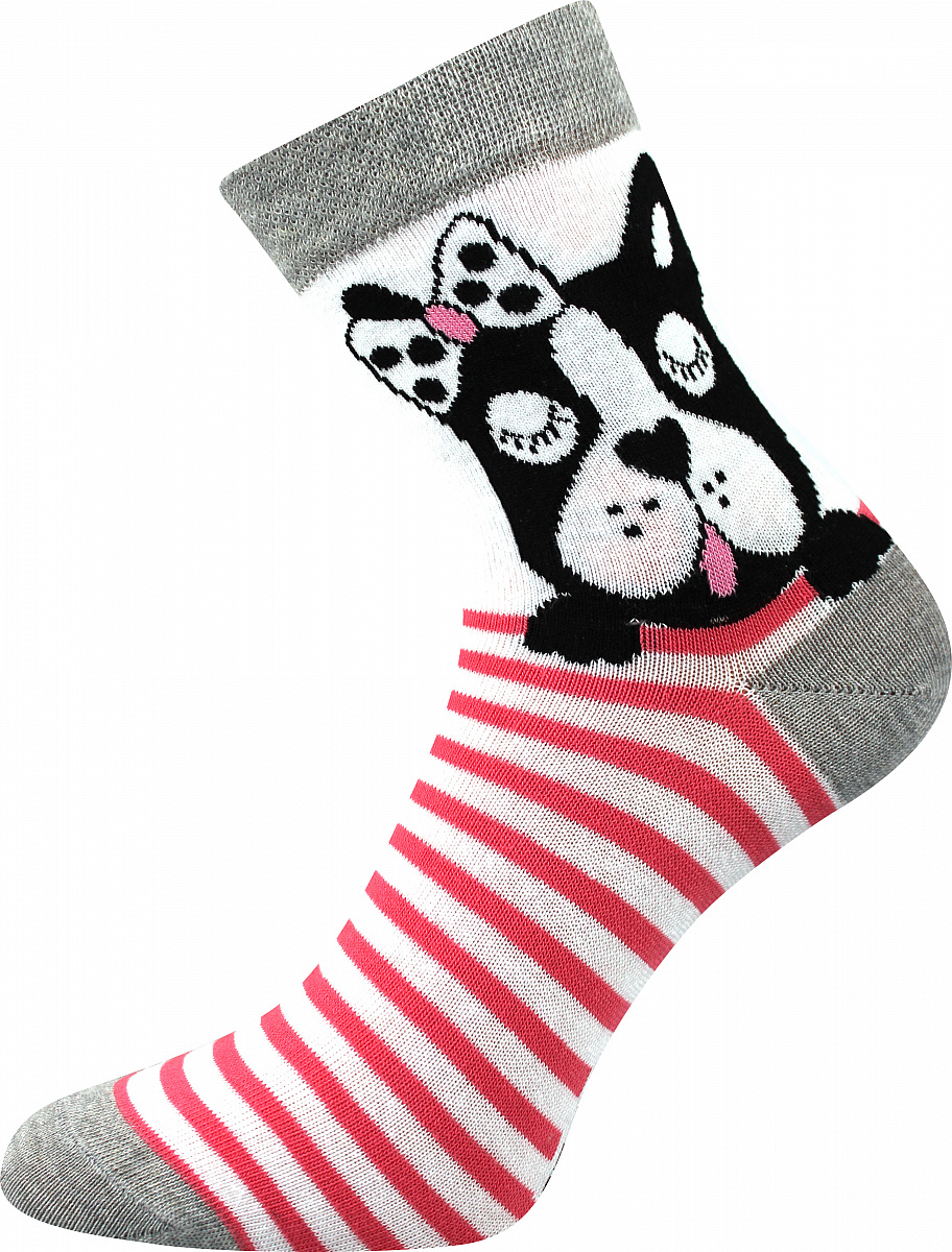 XANTIPA dámské barevné ponožky - ZAJÍC mix 63