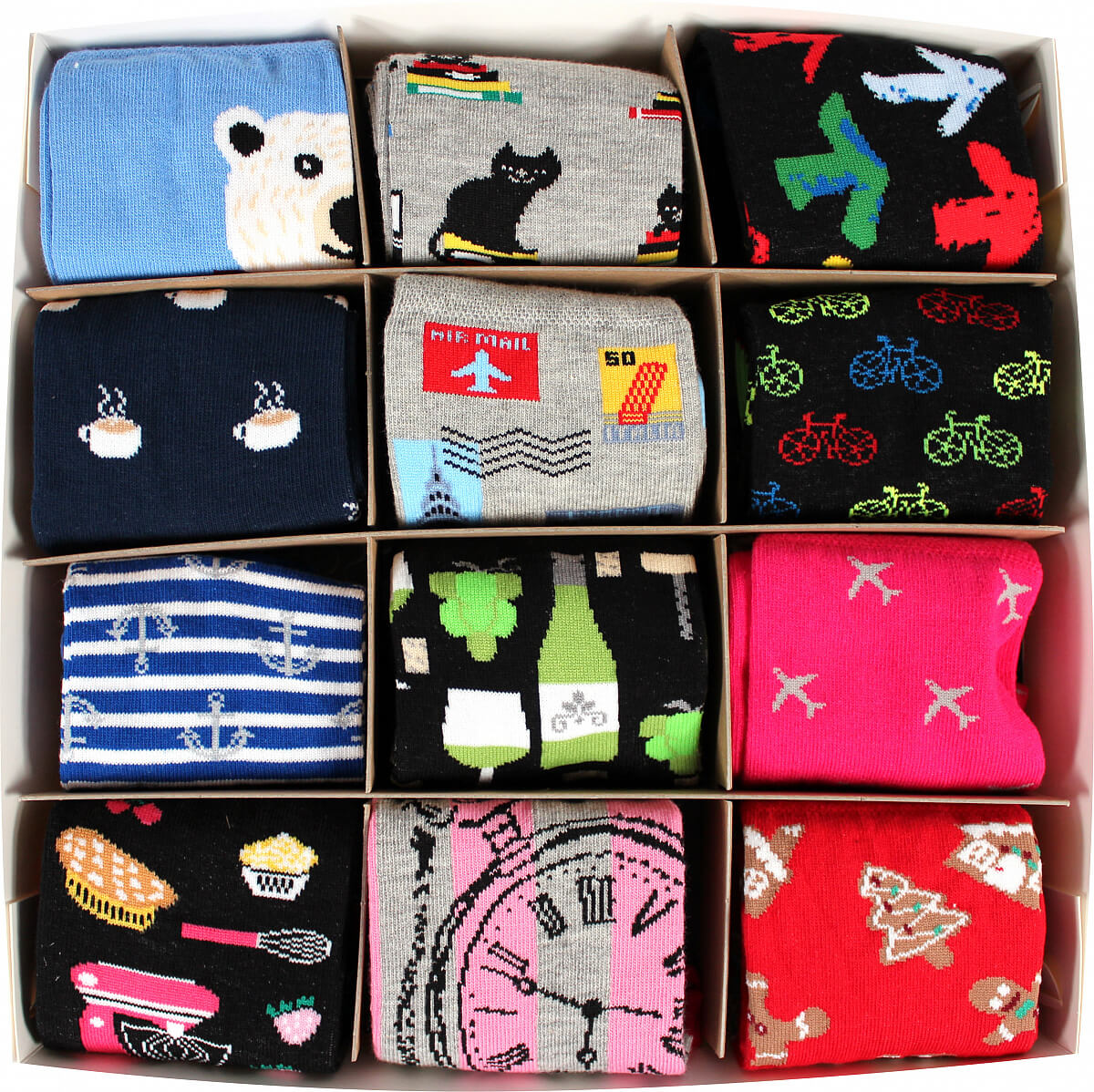 TUCET BOX dárkové obrázkové ponožky Voxx