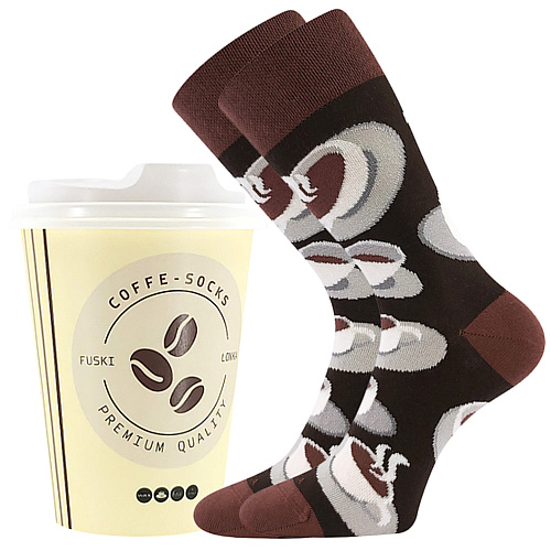 COFFEE SOCKS barevné veselé ponožky Lonka