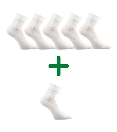 GAZDAN 5+1 ZDARMA snížené ponožky extra volný lem Lonka