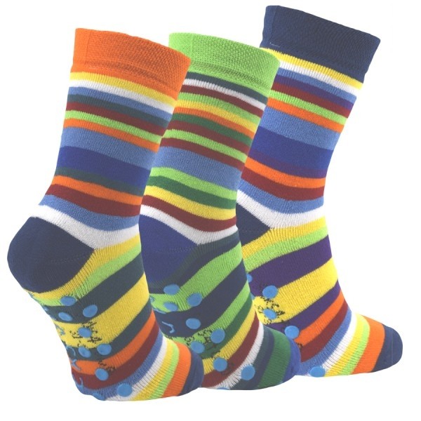 Dětské froté protiskluzové ponožky RS - PROUŽKY - 1pár EXTRA