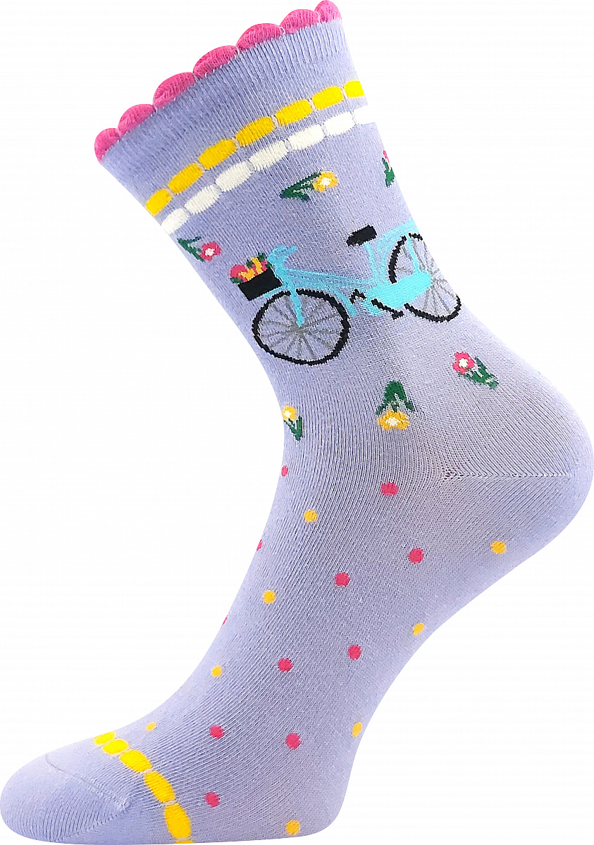 FRANCESCA dámské ponožky s volným lemem Lonka