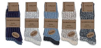 VLNA extra teplé vlněné ponožky TRENDY SOCKS - 1 PÁR