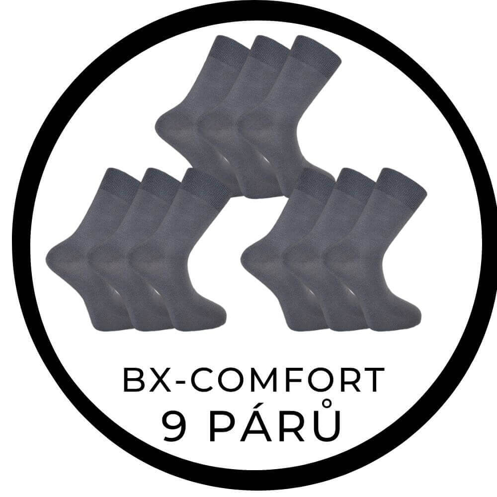 MEGAPACK 9párů - BX-COMFORT české kvalitní bambusové ponožky BAMBOX