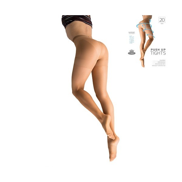 PUSH UP tights 20 DEN kompresní punčochové kalhoty Lady B