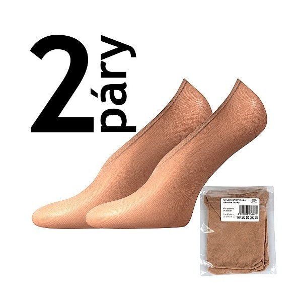 NYLON STEP 2páry 20 DEN punčochové ťapky Lady B - SÁČEK