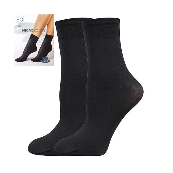 MICRO socks 50 DEN punčochové ponožky Lady B - 6 párů