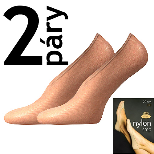 NYLON STEP 20 DEN punčochové ťapky Lady B - 12 párů