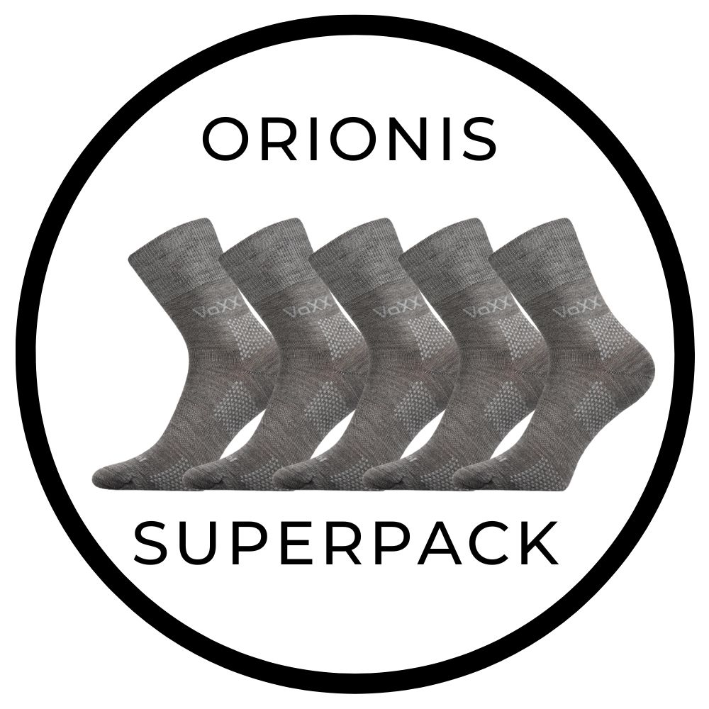 SUPERPACK - ORIONIS antibakteriální merino ponožky se stříbrem VoXX - 5 párů 