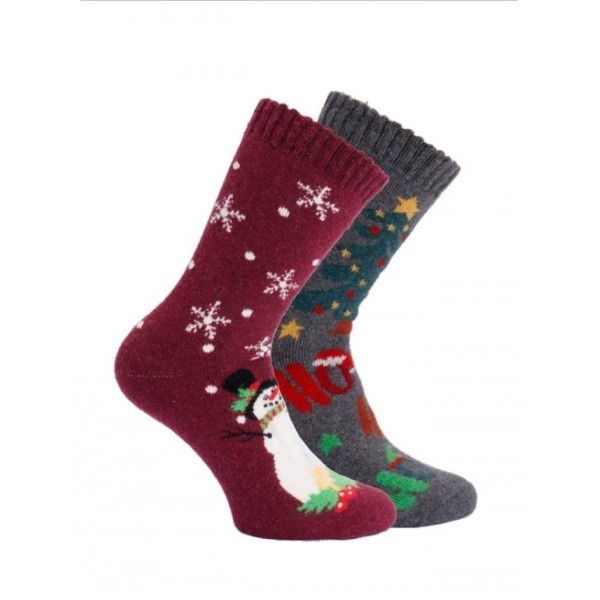 Dámské vlněné vánoční ponožky Trendy socks