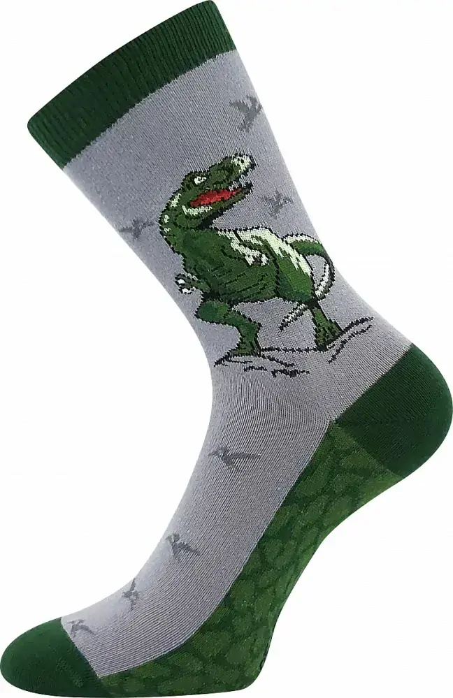FILIP 06 ABS protiskluzové dětské ponožky - T-REX