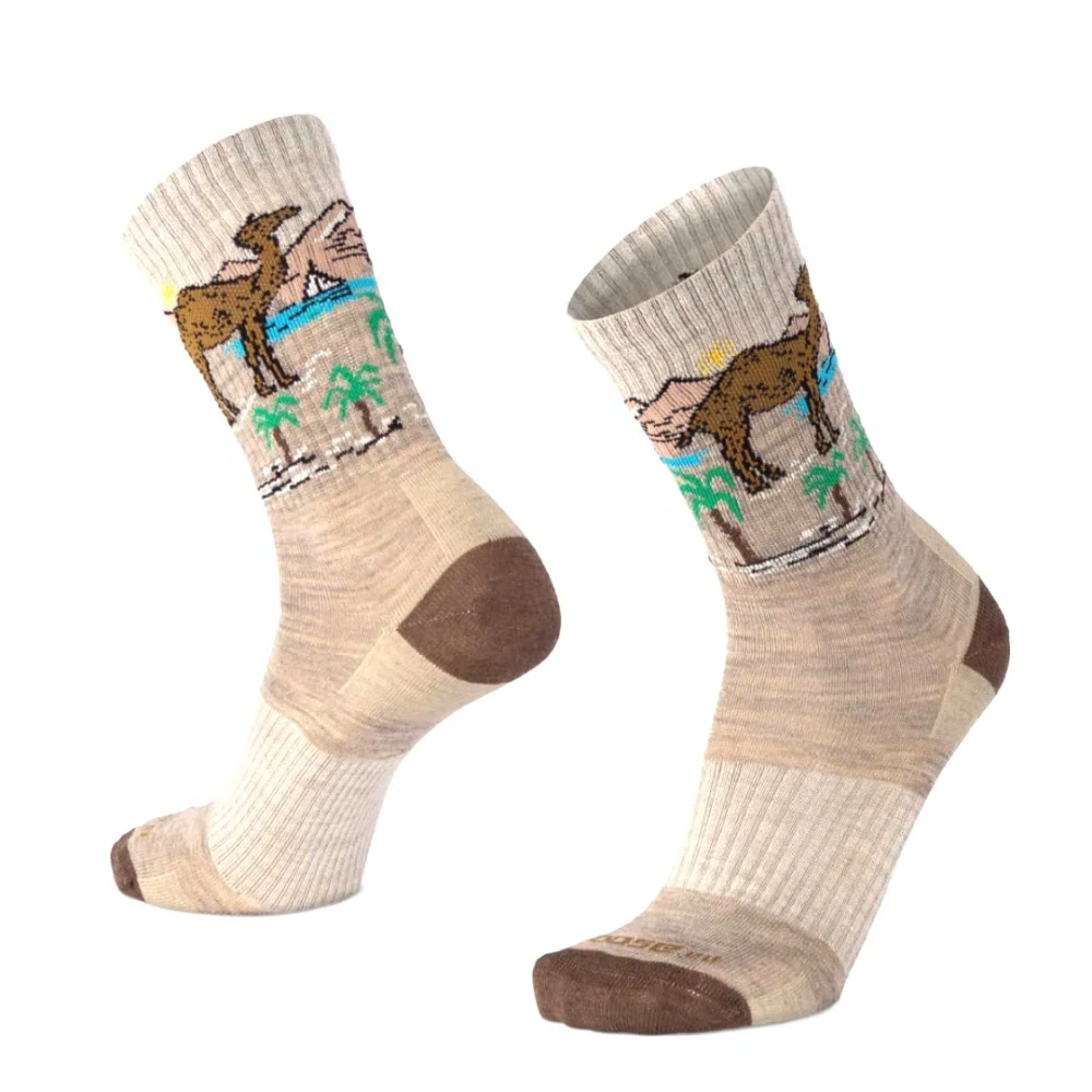 BESKYD CAMEL veselé merino ponožky s velbloudem Moose