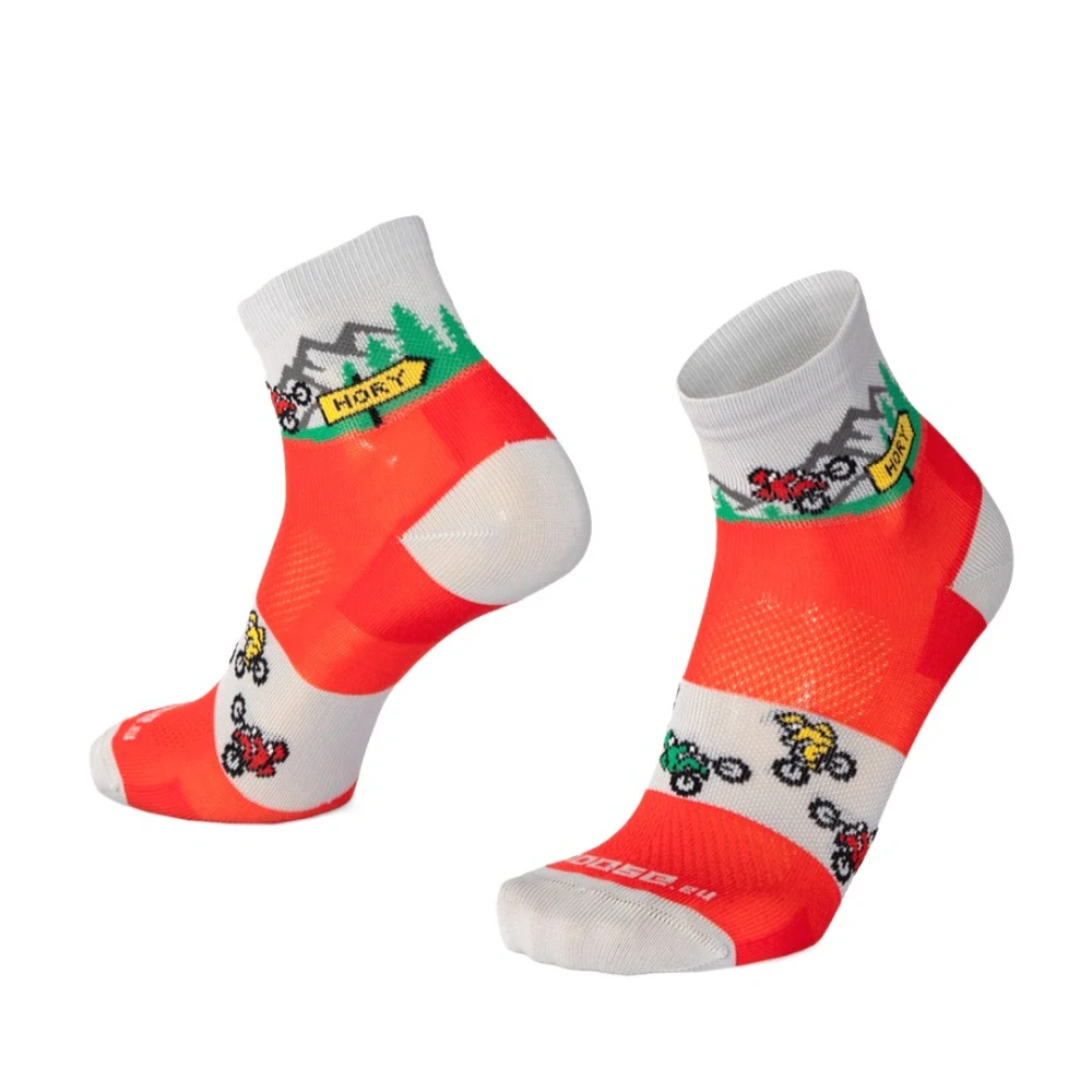 SMILE10 RIDE střední veselé sportovní ponožky Moose