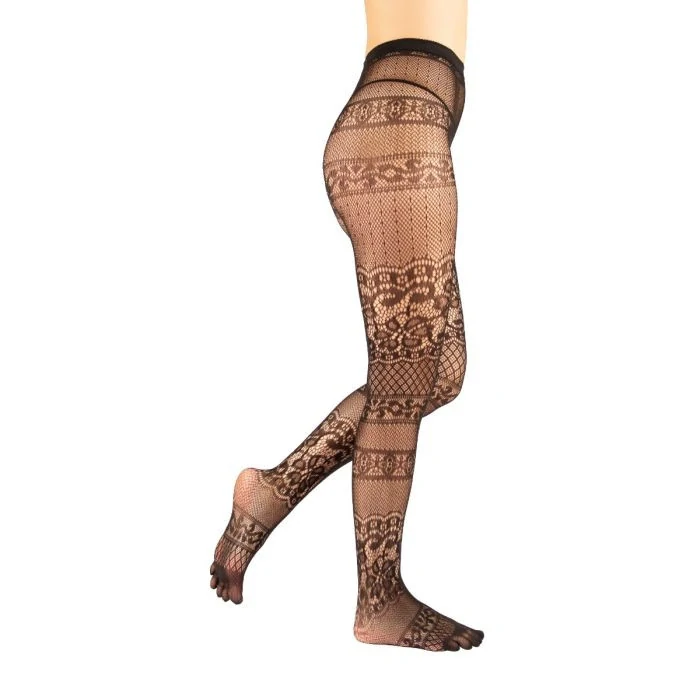 FISHNET TIGHTS silonové prstové punčocháče ToeToe - PRIMROSE