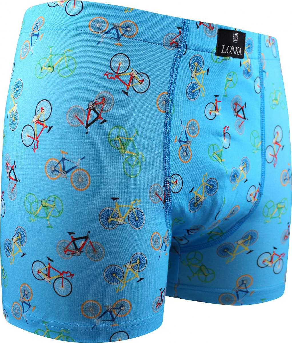 KEVIN pánské barevné elastické boxerky - BIKE