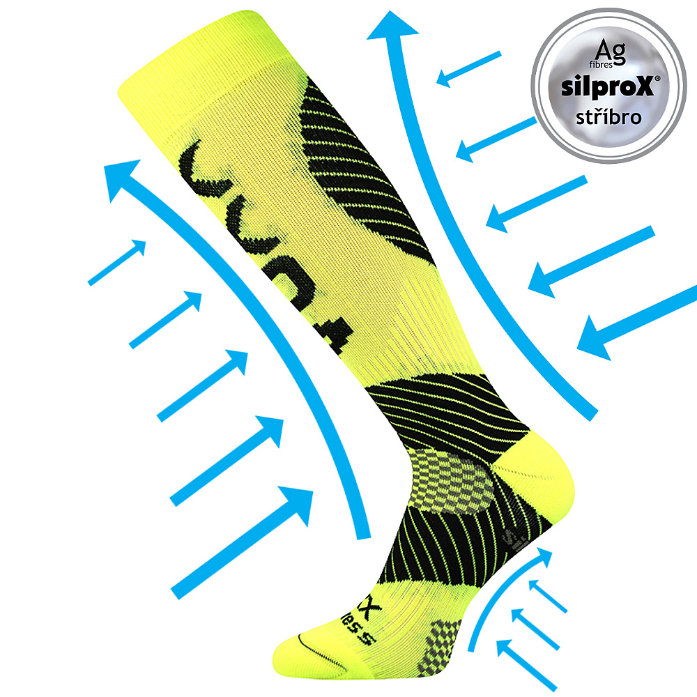 PROTECT kompresní podkolenky Voxx - NEON