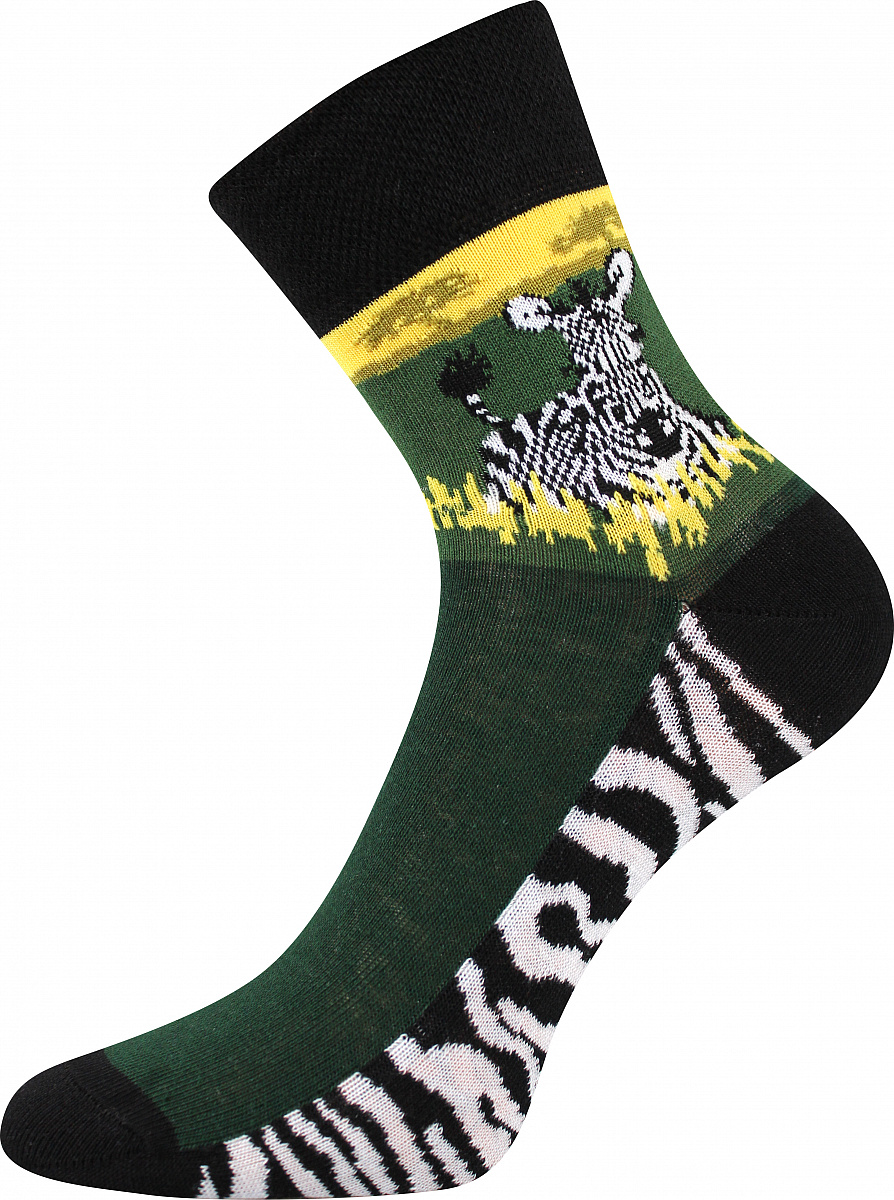 XANTIPA dámské barevné ponožky - SAFARI mix 58