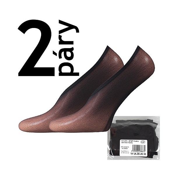 NYLON STEP 2páry 20 DEN punčochové ťapky Lady B - SÁČEK