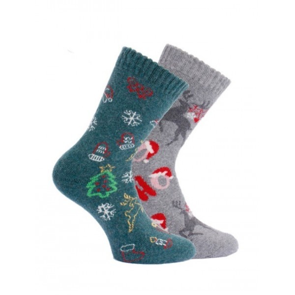 Dámské vlněné vánoční ponožky Trendy socks