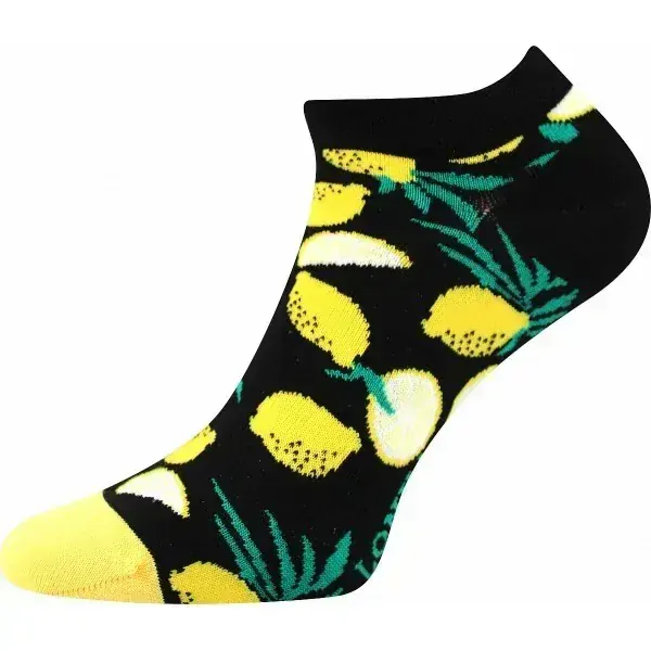 DEDON kotníčkové veselé barevné ponožky Lonka - JAHODY