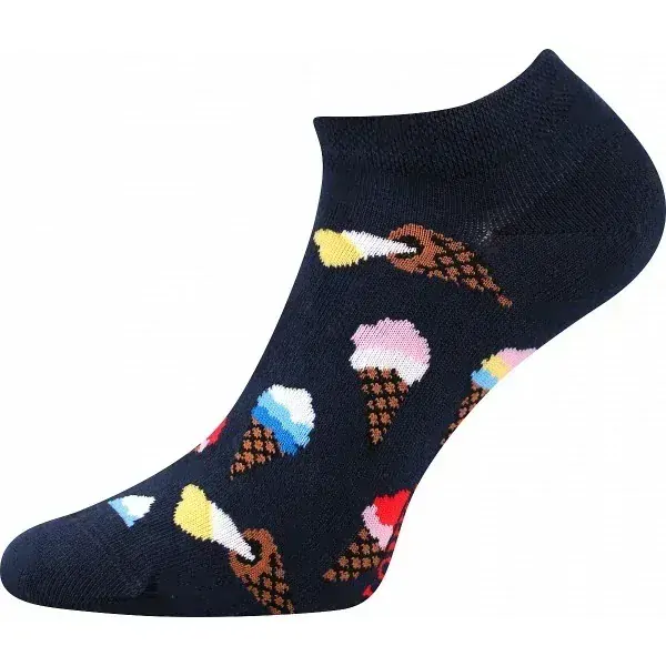 DEDON kotníčkové veselé barevné ponožky Lonka - LÍZÁTKA