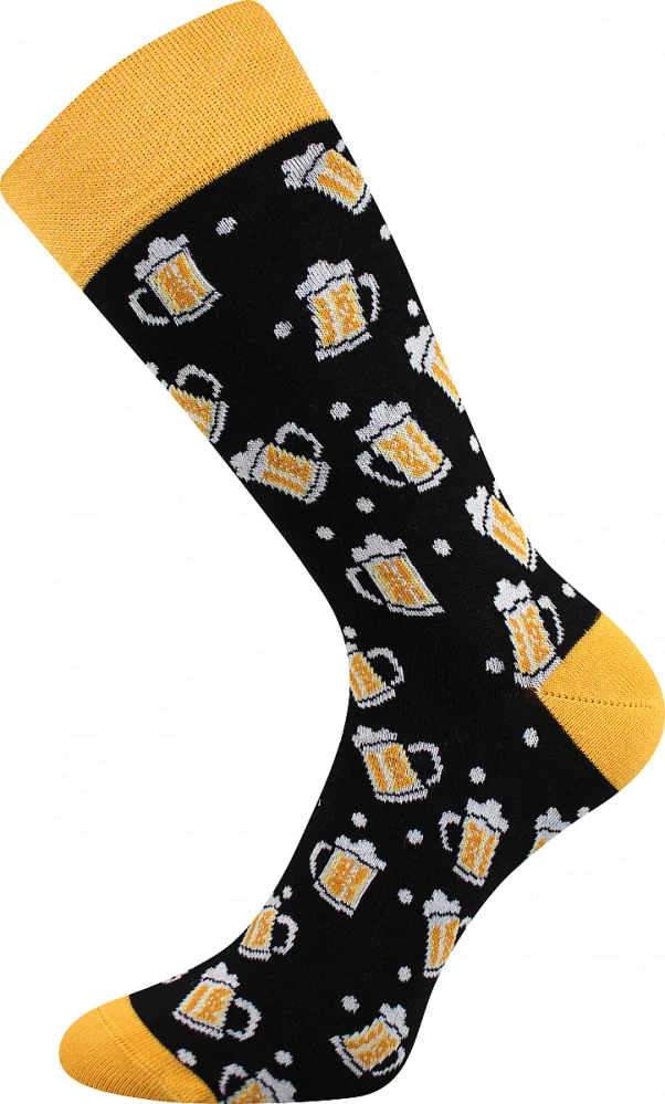 DEBOX barevné vánoční ponožky Lonka - PŮLLITR