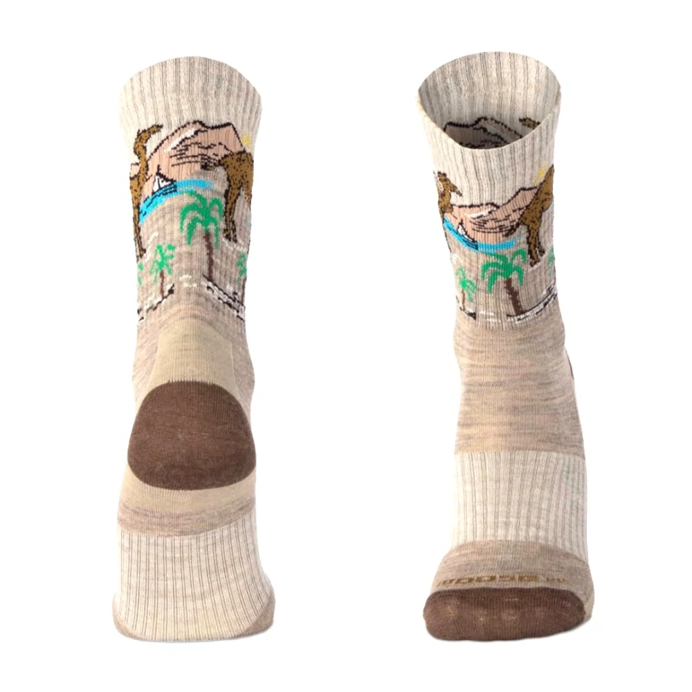 BESKYD CAMEL veselé merino ponožky s velbloudem Moose