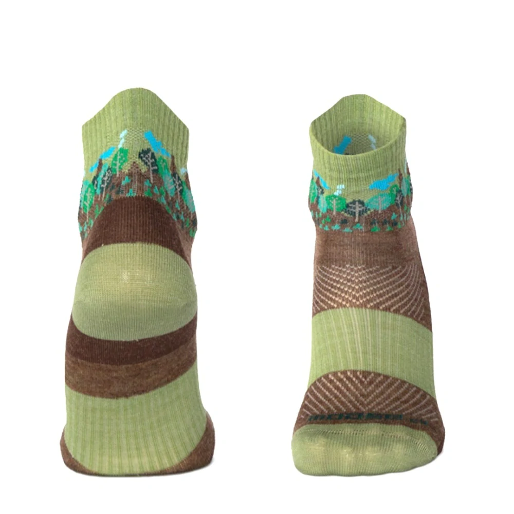 ORLIK FOREST kotníkové veselé merino ponožky Moose