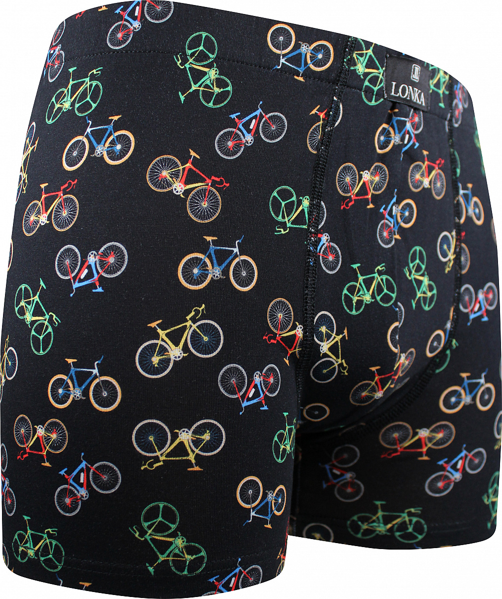 KEVIN pánské barevné elastické boxerky - BIKE