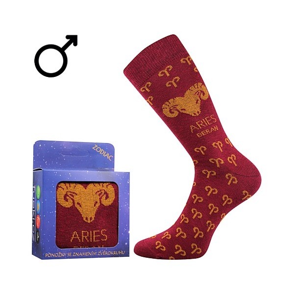 ZODIAC barevné ponožky motiv zvěrokruh Boma