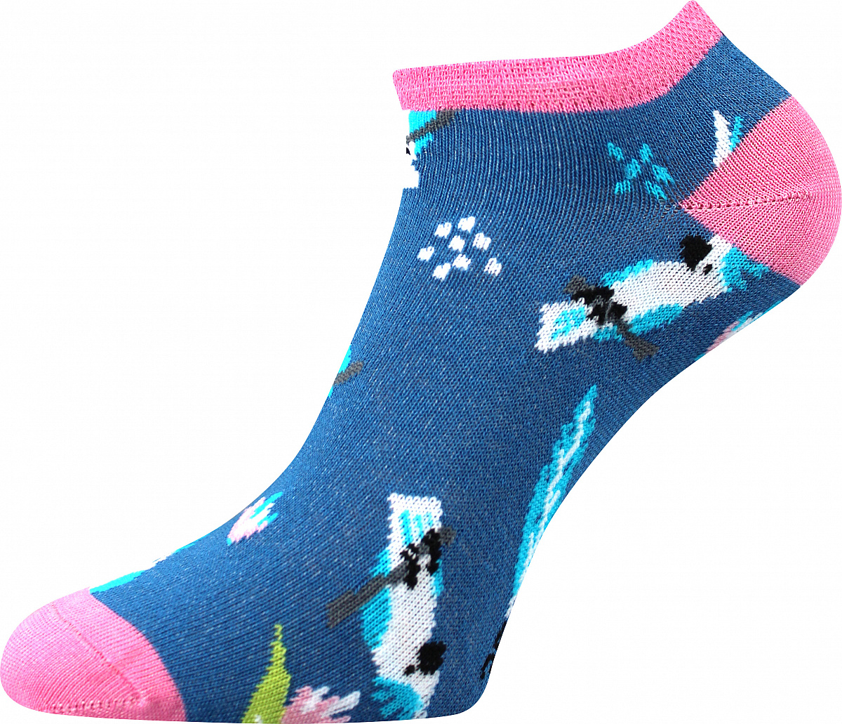 PIKI nízké barevné ponožky Boma - MIX 63 - EXOTIKA