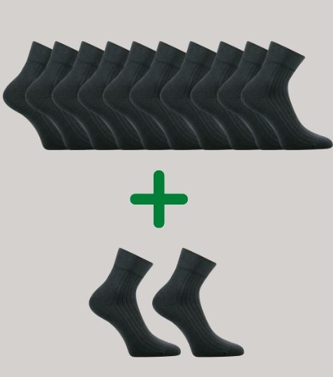 GAZDAN 10+2 ZDARMA snížené ponožky extra volný lem Lonka