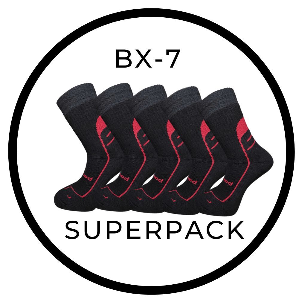 BX-7 DURABLE SUPERPACK bambusové ponožky BAMBOX - 5 párů