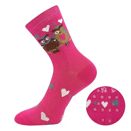 FILIP 05 ABS protiskluzové dětské ponožky - PINK
