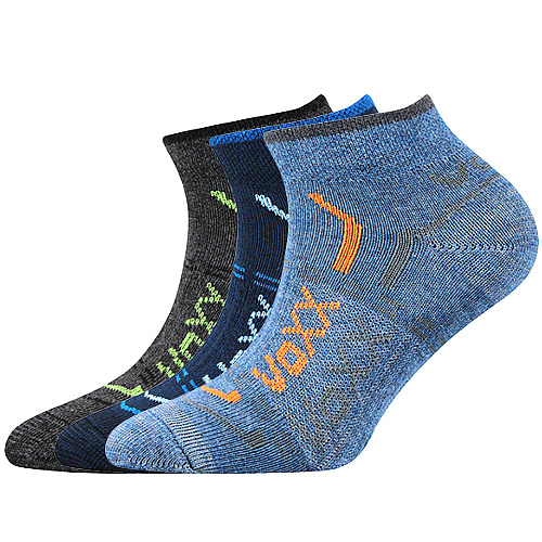 REXÍK 01 dětské Sportovní kotníkové ponožky VoXX