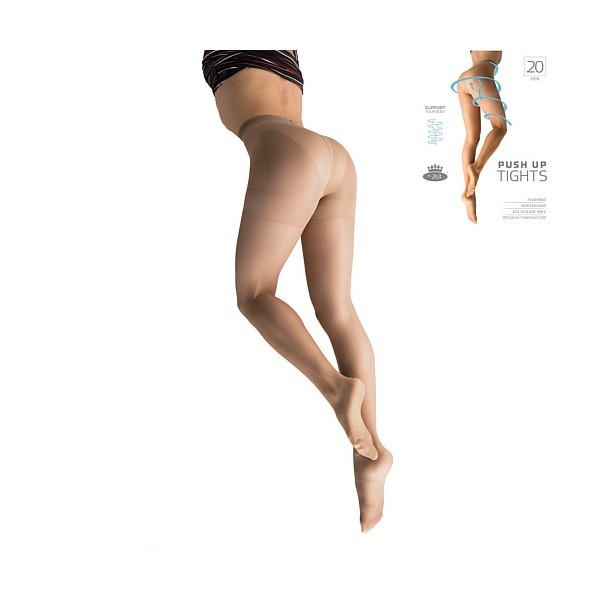 PUSH UP tights 20 DEN kompresní punčochové kalhoty Lady B