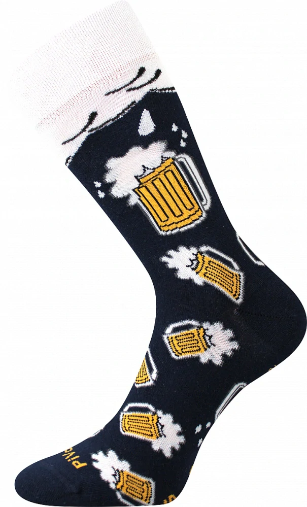 DEBOX barevné vánoční ponožky Lonka - PŮLLITR