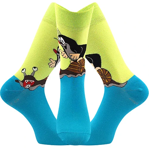 KR 211 veselé barevné ponožky Boma - KRTEČEK - 1pár