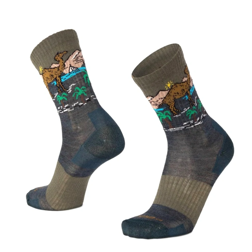 BESKYD CAMEL veselé merino ponožky s velbloudem Moose