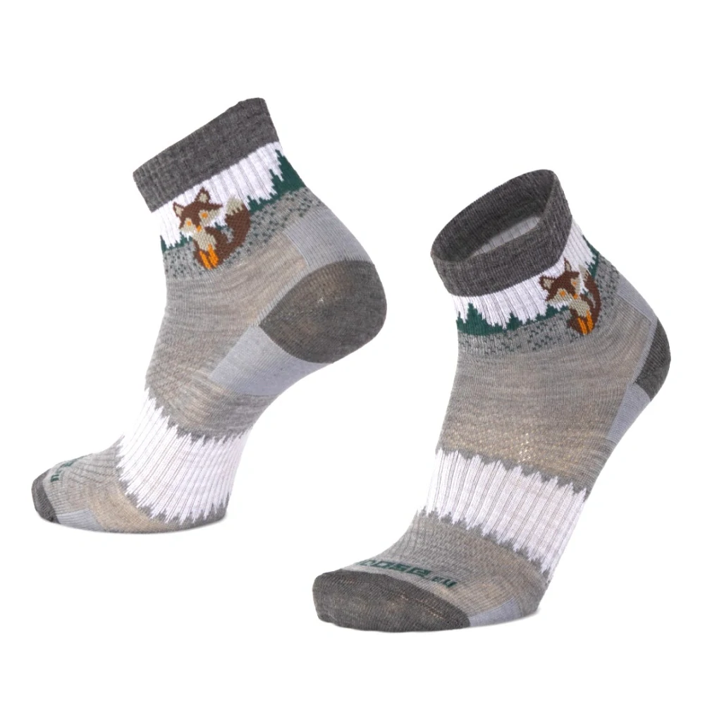 ORLIK FOX kotníkové merino ponožky s liškou Moose