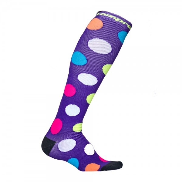 X-POOL puntíkované kompresní podkolenky COMPRESSOX