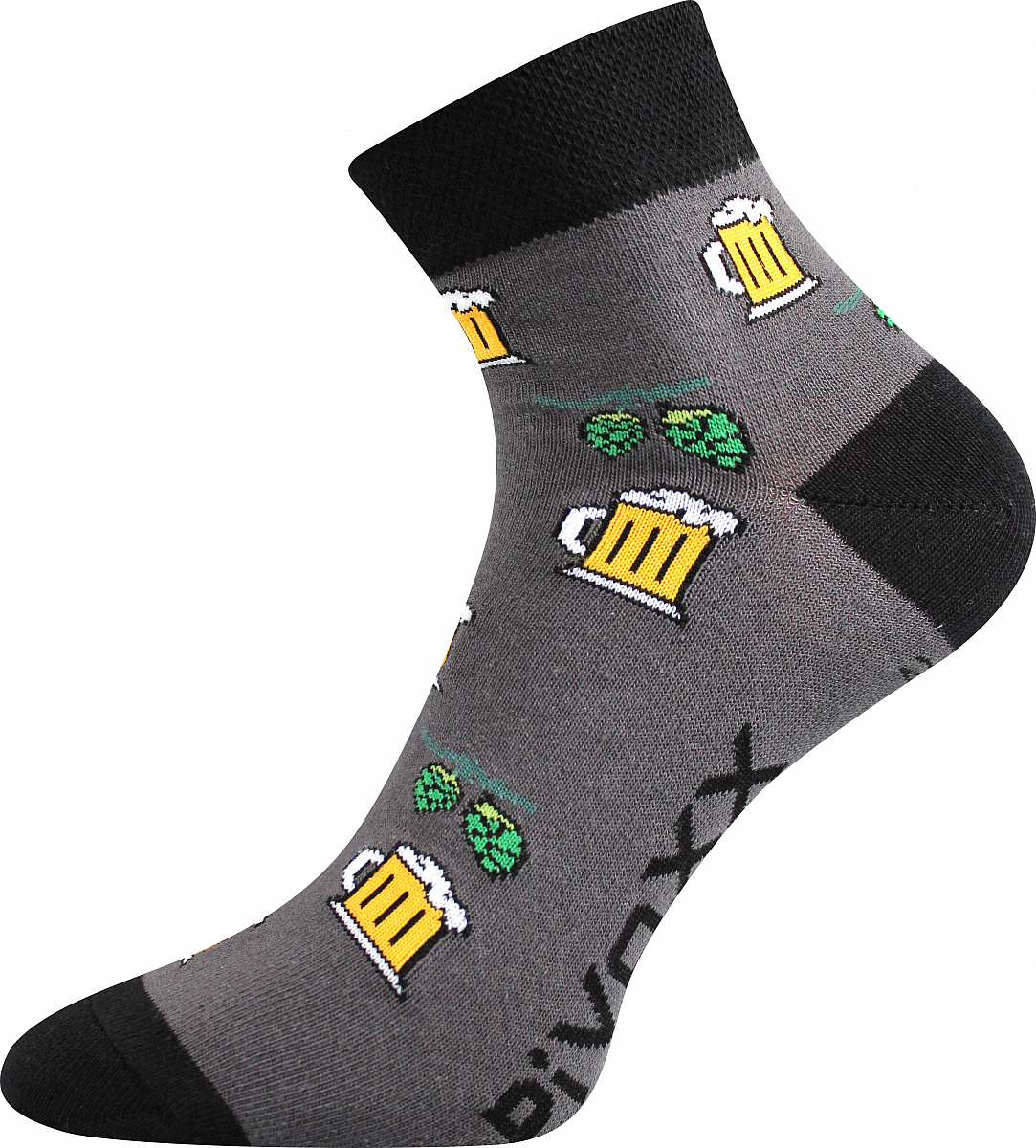 PIFF barevné ponožky s pivem Voxx - CHMEL