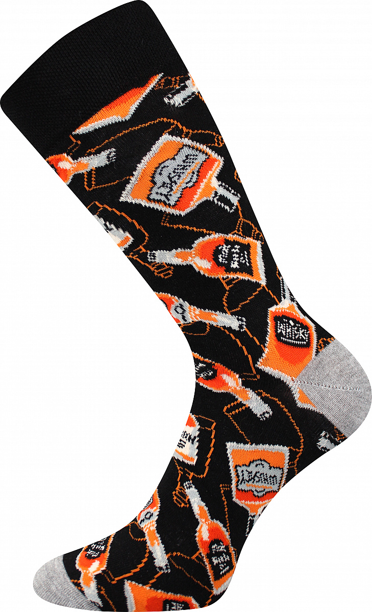 DEBOX barevné vánoční ponožky Lonka - WHISKY